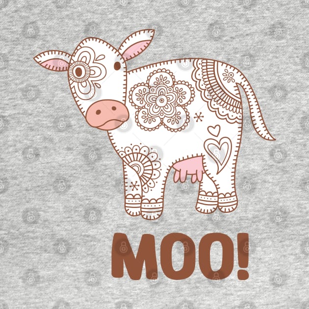 Paisley Cow Print - Moo by SuperrSunday